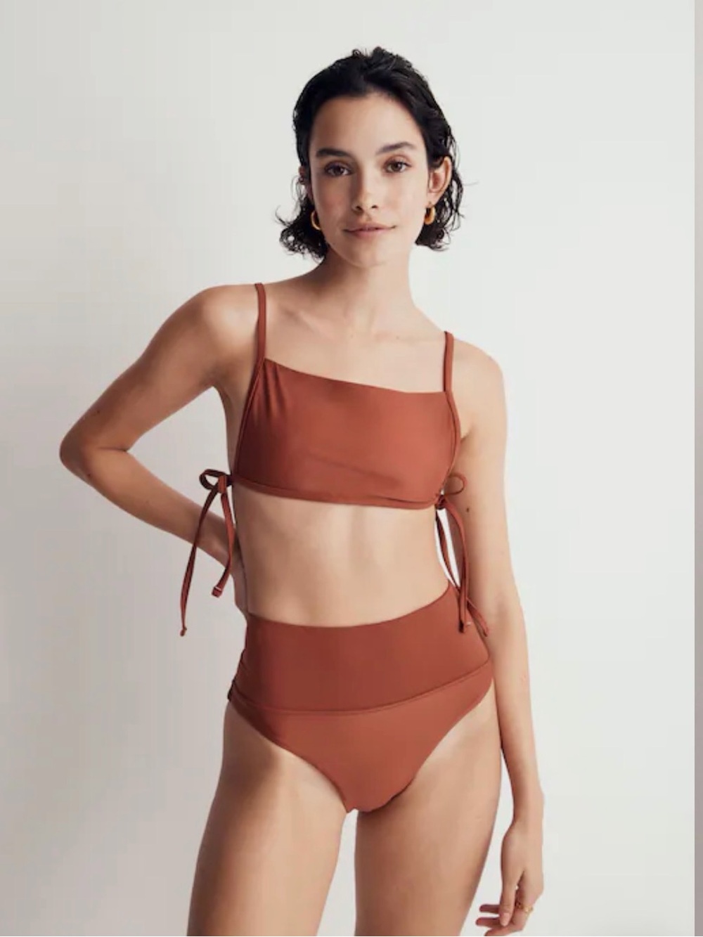 NWT Madewell Second Wave Tie-Side Bikini Top
